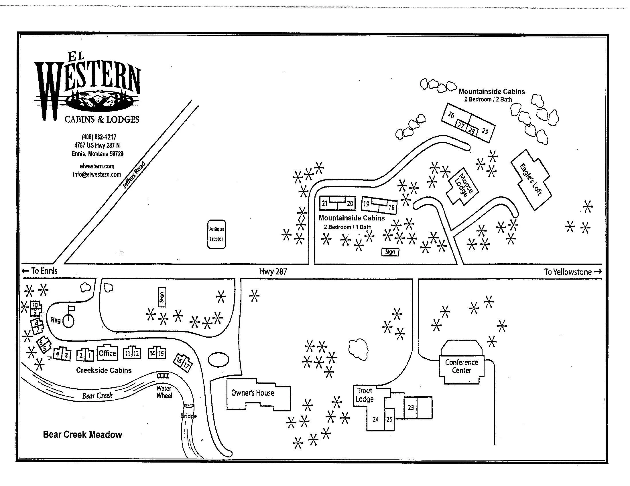 El Western Property Map