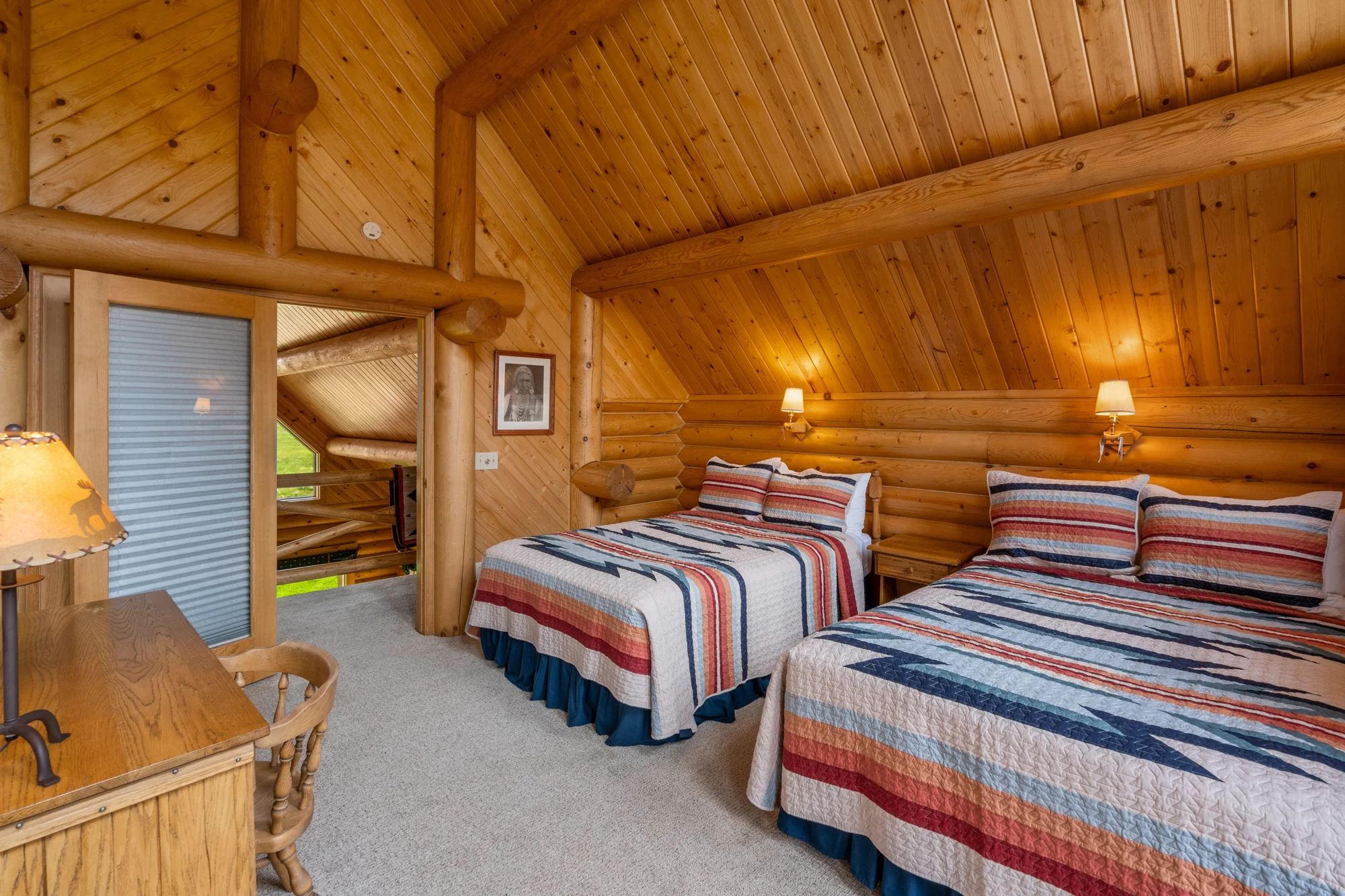 Eagle Lodge Loft Bedroom Full Beds