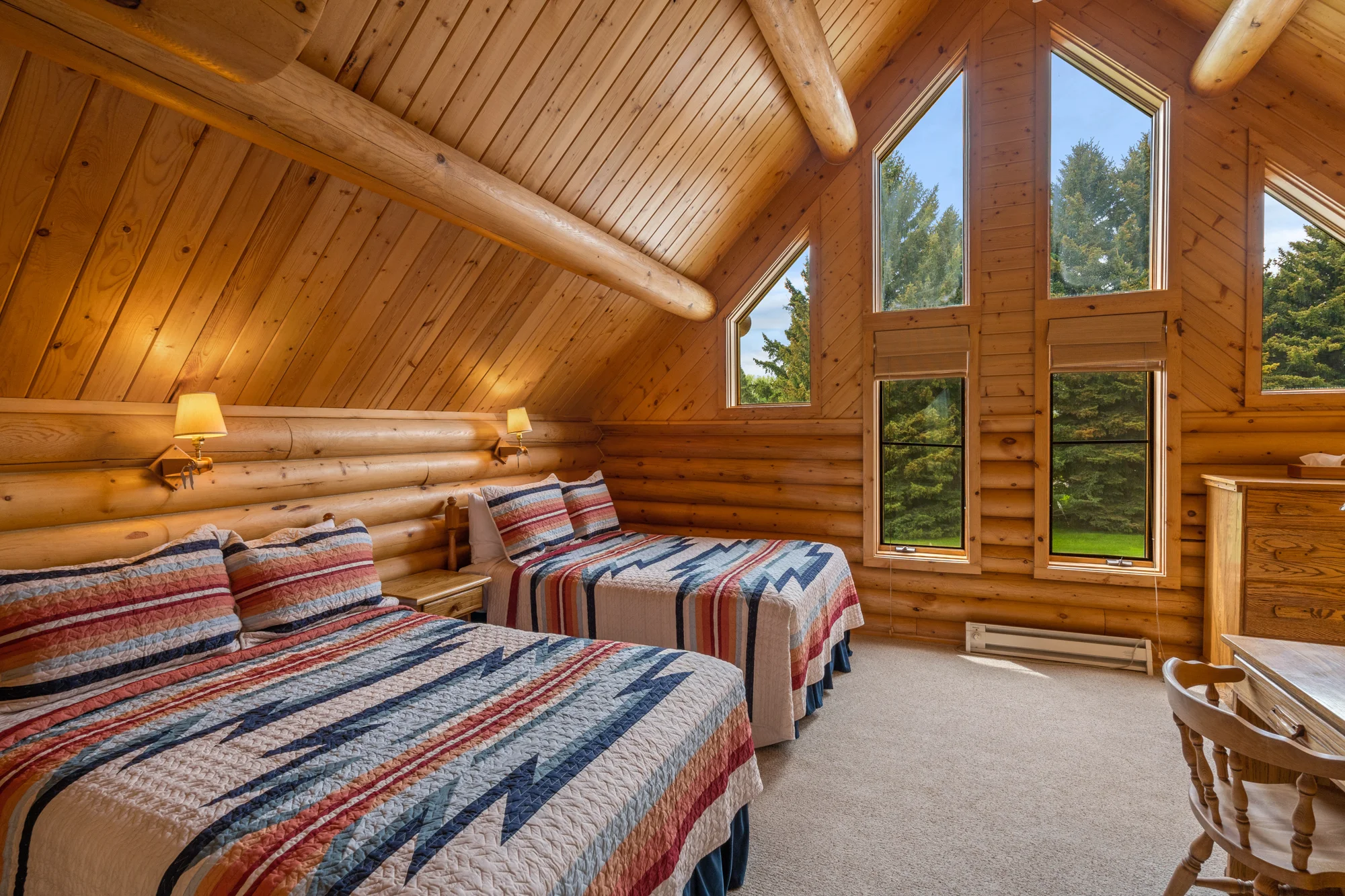 Eagle Lodge Loft Bedroom Full Beds